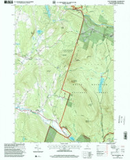 East Haverhill, New Hampshire 1995 (2000) USGS Old Topo Map Reprint 7x7 NH Quad 329545