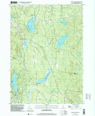 Enfield Center, New Hampshire 1998 (2002) USGS Old Topo Map Reprint 7x7 NH Quad 329549