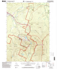 Franconia, New Hampshire 1995 (2000) USGS Old Topo Map Reprint 7x7 NH Quad 329562