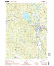 Franklin, New Hampshire 2000 (2001) USGS Old Topo Map Reprint 7x7 NH Quad 329566