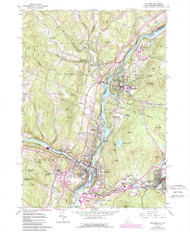 Hanover, New Hampshire 1959 (1989) USGS Old Topo Map Reprint 7x7 NH Quad 329596
