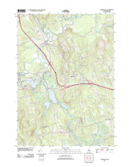 Hopkinton, New Hampshire 2012 () USGS Old Topo Map Reprint 7x7 NH Quad 20120608