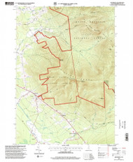 Jefferson, New Hampshire 1995 (2000) USGS Old Topo Map Reprint 7x7 NH Quad 329613