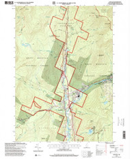 Lincoln, New Hampshire 1995 (2000) USGS Old Topo Map Reprint 7x7 NH Quad 329622