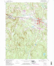Milford, New Hampshire 1968 (1985) USGS Old Topo Map Reprint 7x7 NH Quad 329663