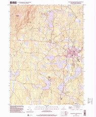 Monadnock Mountain, New Hampshire 1998 (2002) USGS Old Topo Map Reprint 7x7 NH Quad 329668