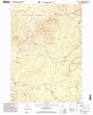 Mount Carrigan, New Hampshire 1995 (2000) USGS Old Topo Map Reprint 7x7 NH Quad 329670