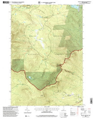 Mount Cresent, New Hampshire 1995 (1999) USGS Old Topo Map Reprint 7x7 NH Quad 329673