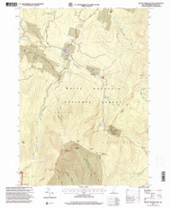 Mount Moosilauke, New Hampshire 1995 (2000) USGS Old Topo Map Reprint 7x7 NH Quad 329678