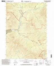 Mount Osceola, New Hampshire 1995 (2000) USGS Old Topo Map Reprint 7x7 NH Quad 329680