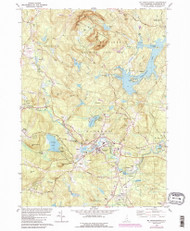Mt Pawtuckaway, New Hampshire 1981 (1988) USGS Old Topo Map Reprint 7x7 NH Quad 329694
