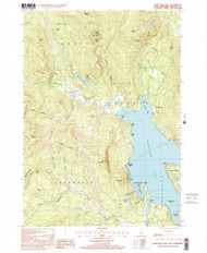 Newfound Lake, New Hampshire 1998 (2001) USGS Old Topo Map Reprint 7x7 NH Quad 329714