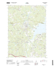 New Market, New Hampshire 2018 () USGS Old Topo Map Reprint 7x7 NH Quad 20180715