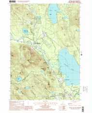 Ossipee Lake, New Hampshire 1998 (2001) USGS Old Topo Map Reprint 7x7 NH Quad 329738