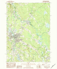Rochester, New Hampshire 1983 (1984) USGS Old Topo Map Reprint 7x7 NH Quad 329767