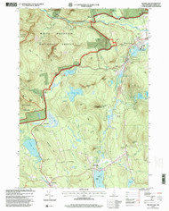 Silver Lake, New Hampshire 1995 (2000) USGS Old Topo Map Reprint 7x7 NH Quad 329786