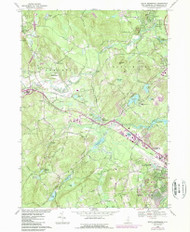 South Merrimack, New Hampshire 1968 (1985) USGS Old Topo Map Reprint 7x7 NH Quad 329787