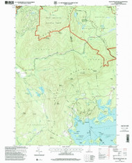 Squam Mountains, New Hampshire 1995 (2000) USGS Old Topo Map Reprint 7x7 NH Quad 329800