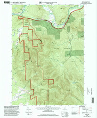 Stark, New Hampshire 1995 (2000) USGS Old Topo Map Reprint 7x7 NH Quad 329806