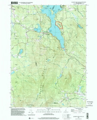 Sunapee Lake South, New Hampshire 1998 (2002) USGS Old Topo Map Reprint 7x7 NH Quad 329816