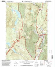 Warren, New Hampshire 1995 (2001) USGS Old Topo Map Reprint 7x7 NH Quad 329843