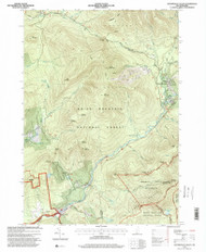 Waterville Valley, New Hampshire 1995 (2000) USGS Old Topo Map Reprint 7x7 NH Quad 329848