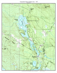 Belleau Lake 1983 - Custom USGS Old Topo Map - New Hampshire
