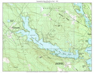 Pine River Pond 1983 - Custom USGS Old Topo Map - New Hampshire