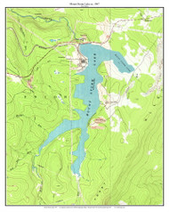 Mount Storm Lake 1967 - Custom USGS Old Topo Map - West Virginia
