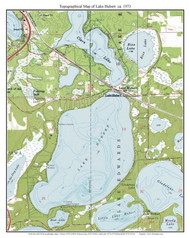 Lake Hubert 1973 - Custom USGS Old Topo Map - Minnesota - Brainerd Area