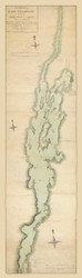 Lake Champlain 1762 1776 - Brassier - Vermont Old Map Reprint