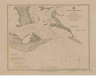 Caloosa Entrance 1881 - Old Map Nautical Chart AC Harbors 475 - Florida (Gulf Coast)