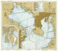 Tampa Bay - Northern Part 1982 - Old Map Nautical Chart AC Harbors 11413 - Florida (Gulf Coast)