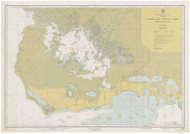 Everglades National Park -Whitewater Bay 1953 - Old Map Nautical Chart AC Harbors 598 - Florida (Gulf Coast)