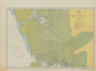Everglades National Park - Shark River to Lostmans River 1953 - Old Map Nautical Chart AC Harbors 599 - Florida (Gulf Coast)