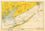 Carabelle to Apalachicola Bay 1968 - Old Map Nautical Chart AC Harbors 865 - Florida (Gulf Coast)
