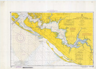 East Bay to West Bay 1968 - Old Map Nautical Chart AC Harbors 868 - Florida (Gulf Coast)