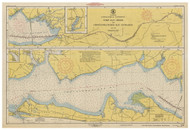 West Bay to Santa Rosa Sound 1947 - Old Map Nautical Chart AC Harbors 870 - Florida (Gulf Coast)