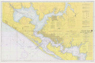 East Bay to West Bay 1975 - Old Map Nautical Chart AC Harbors 11390 - Florida (Gulf Coast)