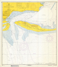 Pensacola Bay Entrance 1967 - Old Map Nautical Chart AC Harbors 413 - Florida (Gulf Coast)