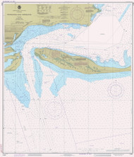 Pensacola Bay Entrance 1984 - Old Map Nautical Chart AC Harbors 11384 - Florida (Gulf Coast)