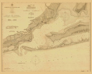 Pensacola Bay 1900 - Old Map Nautical Chart AC Harbors 490 - Florida (Gulf Coast)