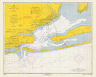 Pensacola Bay 1966 - Old Map Nautical Chart AC Harbors 490 - Florida (Gulf Coast)