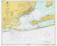 Pensacola Bay 1980 - Old Map Nautical Chart AC Harbors 11383 - Florida (Gulf Coast)