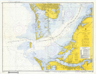 Tampa Bay - Southern Part 1959 - Old Map Nautical Chart AC Harbors 586 - Florida (Gulf Coast)
