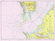 Tampa Bay - Southern Part 1975 - Old Map Nautical Chart AC Harbors 11414 - Florida (Gulf Coast)