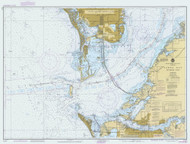 Tampa Bay - Southern Part 1985 - Old Map Nautical Chart AC Harbors 11414 - Florida (Gulf Coast)