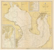 Tampa Bay - Northern Part 1928 - Old Map Nautical Chart AC Harbors 587 - Florida (Gulf Coast)