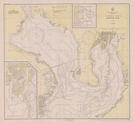 Tampa Bay - Northern Part 1930A - Old Map Nautical Chart AC Harbors 587 - Florida (Gulf Coast)