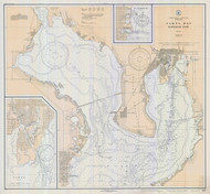 Tampa Bay - Northern Part 1932 - Old Map Nautical Chart AC Harbors 587 - Florida (Gulf Coast)